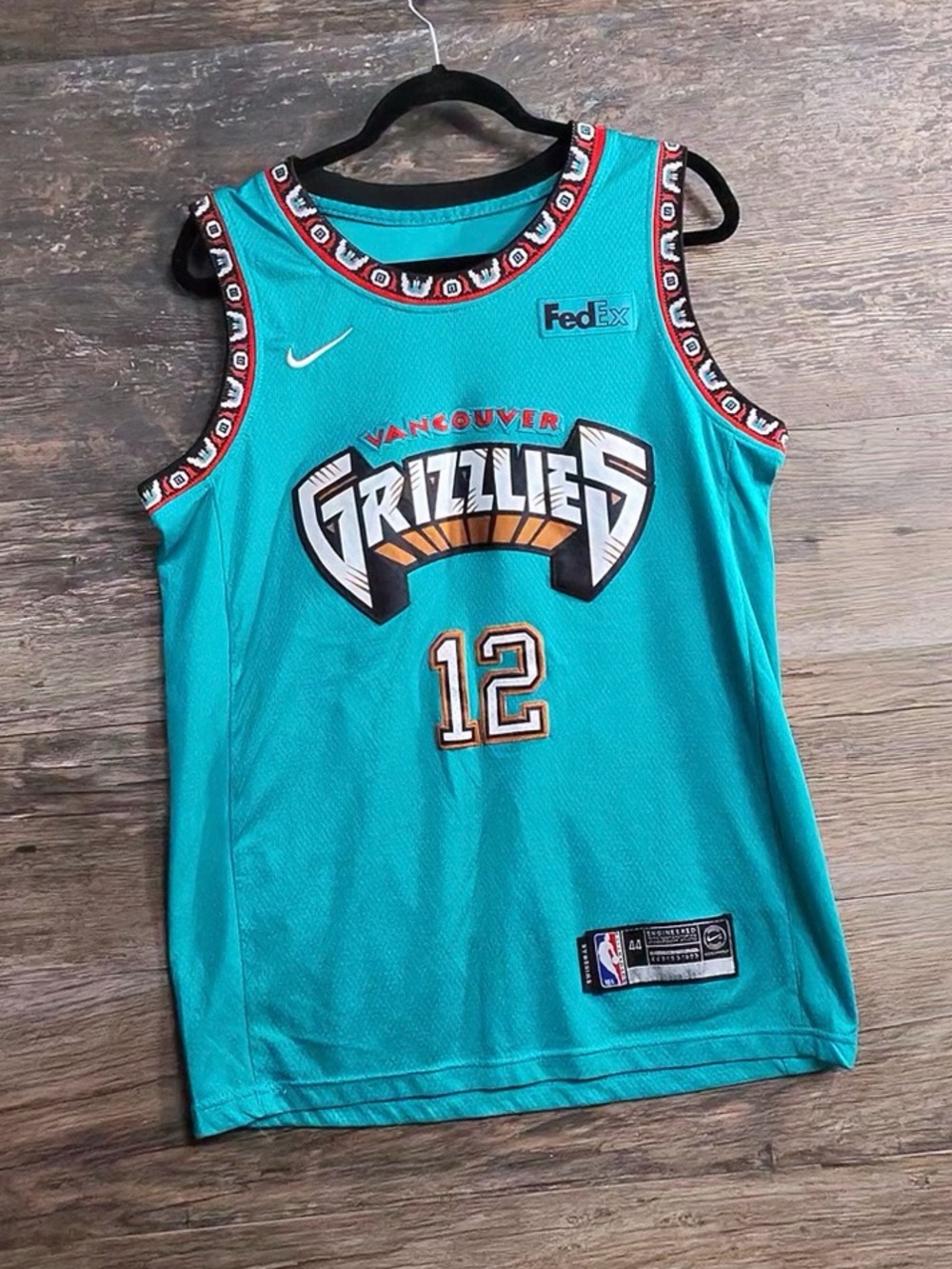 NBA Teal Vancouver Grizzlies #12 Jersey Morant